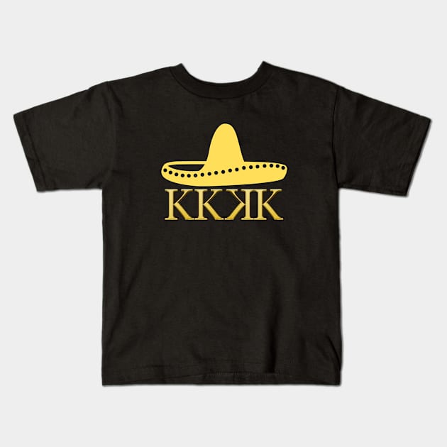 The Golden Sombrero Award- 4 strikeouts in a game Kids T-Shirt by C-Dogg